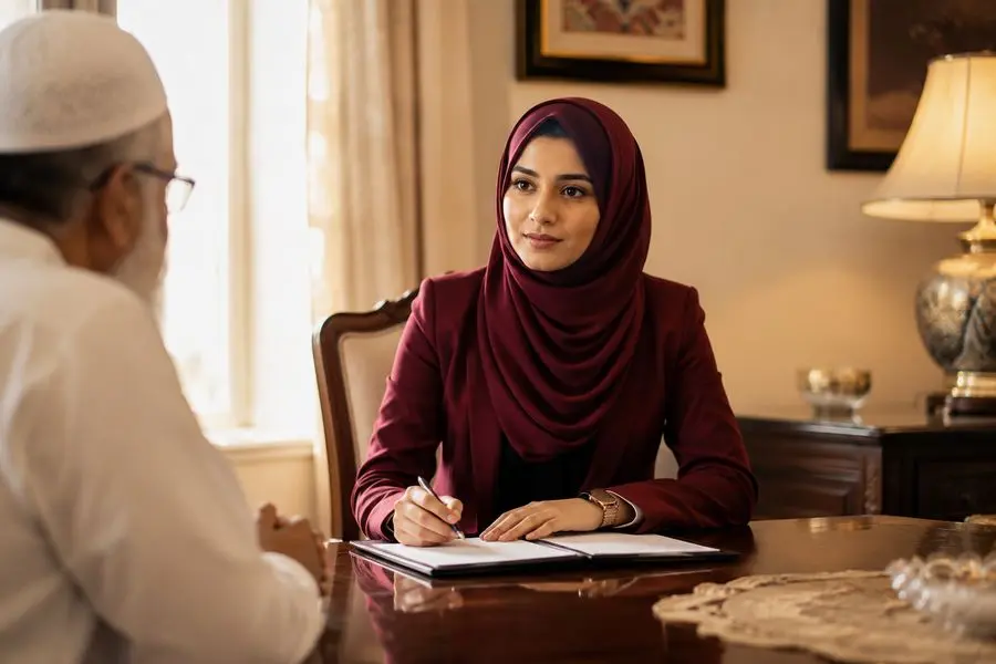 A practising Muslim professional managing his own Islamic rishta while parents stay aware — Self Managed with Family Blessing